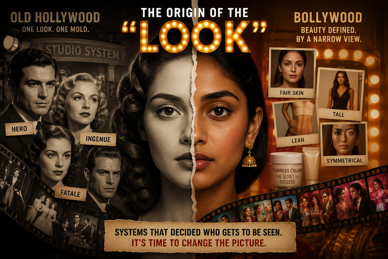 A image representing the origin of Beauty standards in acting