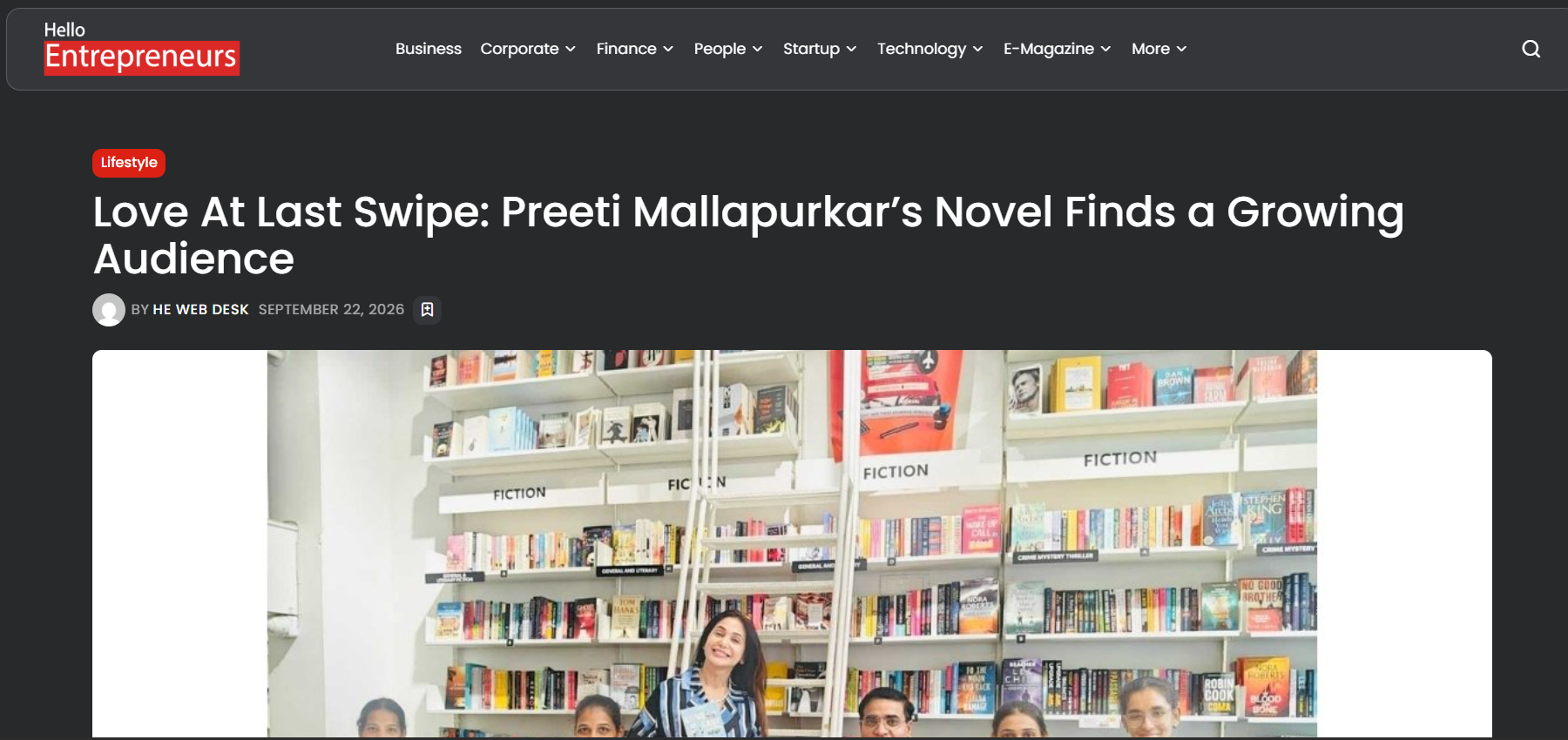 Hello Entrepreneurs covering Preeti Mallapurkar