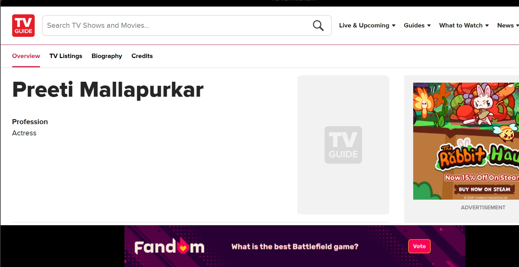 TV Guide featuring Preeti Mallapurkar